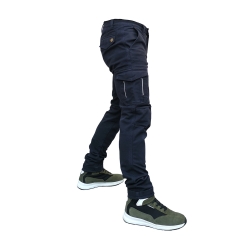Jeansowe spodnie motocyklowe City Nomad SWAT navy blue