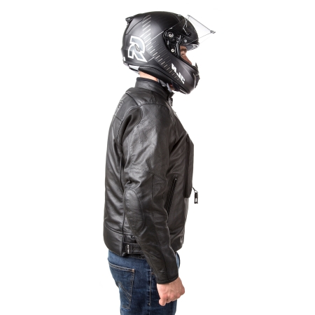 SKÓRZANA KURTKA z poduszką powietrzną HELITE Leather Roadster Black