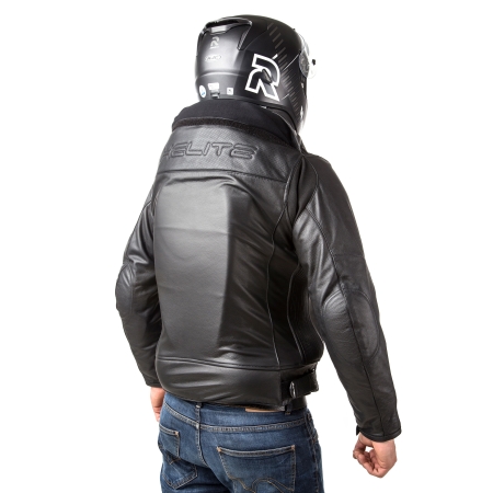 SKÓRZANA KURTKA z poduszką powietrzną HELITE Leather Roadster Black