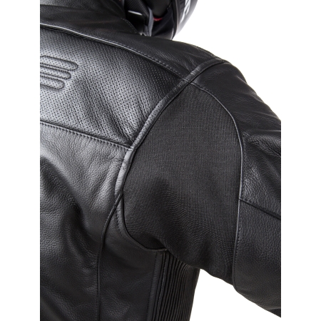 SKÓRZANA KURTKA z poduszką powietrzną HELITE Leather Roadster Black