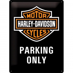 Tablica Retro Metalowa - Harley Davidson Parkin Only