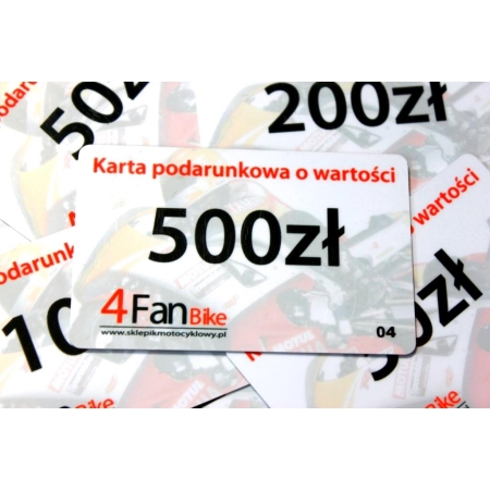 Karta podarunkowa o wartości 500 zł