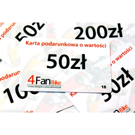 Karta podarunkowa o wartości 50 zł