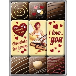 83047 Magnesy (9szt) I Love You Chocolat