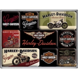 83037 Magnesy (9szt) Harley-Davidson Bik