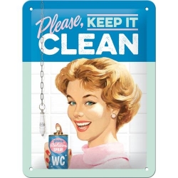 26211 Plakat 15 x 20cm Keep it Clean