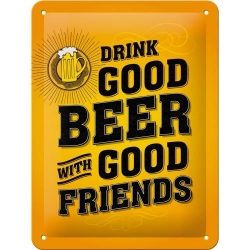 26204 Plakat 15 x 20cm Drink Good Beer