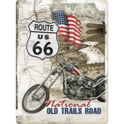 23136 Plakat 30 x 40cm Route 66 Old Trai