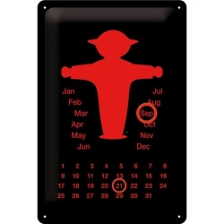 20259 Plakat Kalendarz Ampelmann rot