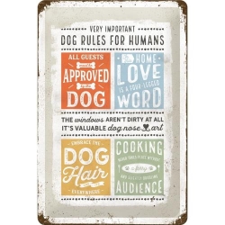 22289 Plakat 20x30 PfotenSchild Dog Rule