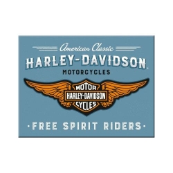 14375 Magnes Harley-Davidson Logo Blue