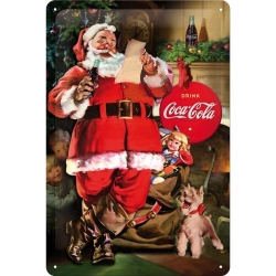 62754 Plakat 20x30 Coca-Cola Santa Colla