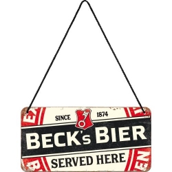 28033 Zawieszka Becks-Label Served Here
