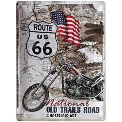 23136 Plakat 30 x 40cm Route 66 Old Trai