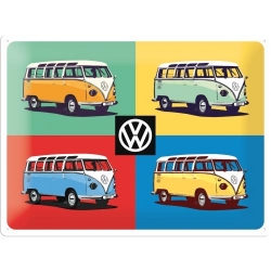 23277 Plakat 30x40cm VW Bulli-Pop Art