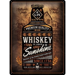 23281 Plakat 30x40cm Whiskey Sunshine