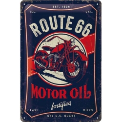 22315 Plakat 20x30 Route 66 Motor Oil