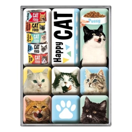 83093 Magnesy (9szt) Happy Cats