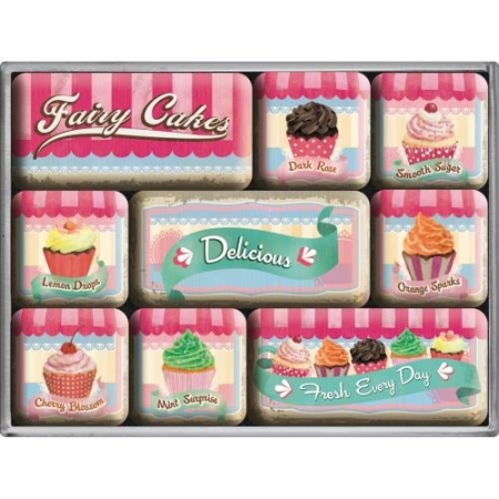 83055 Magnesy (9szt) Fairy Cakes - Delic