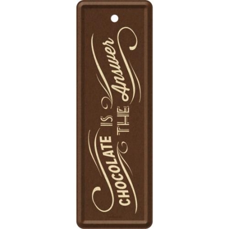 45036 Zakładka Metalowa Chocolate Is The