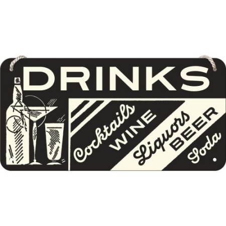 28010 Zawieszka Metalowa Drinks