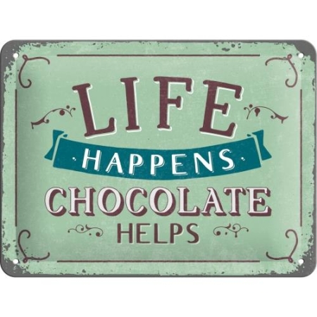 26191 Plakat 15 x 20cm Life Happens - Ch