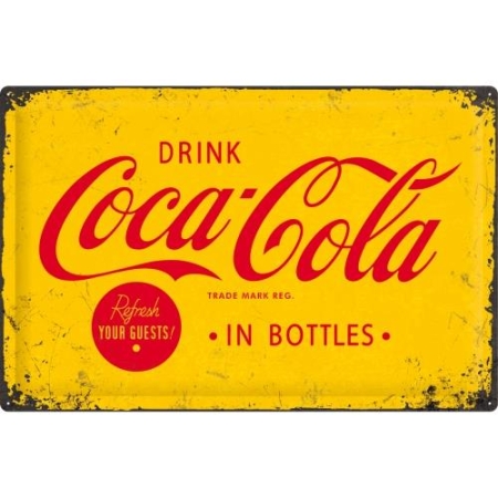 24007 Plakat 40 x 60cm Coca-Cola Yellow