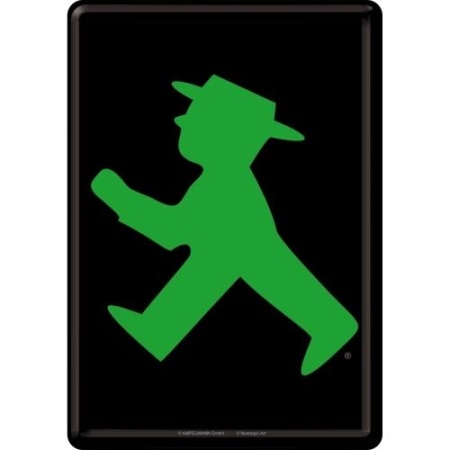 16416 Pocztówka 14x10 cm Ampelmann grün