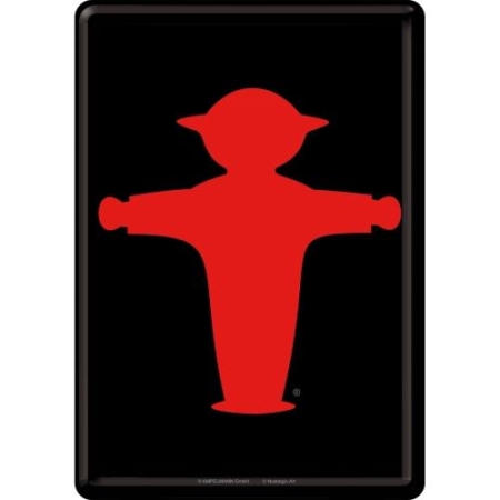 16415 Pocztówka 14x10 cm Ampelmann rot