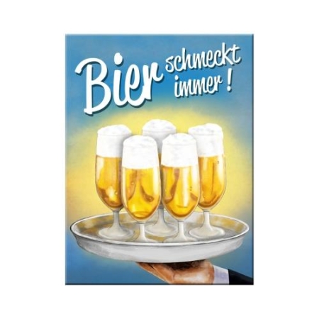 14268 Magnes Bier schmeckt immer Tablett