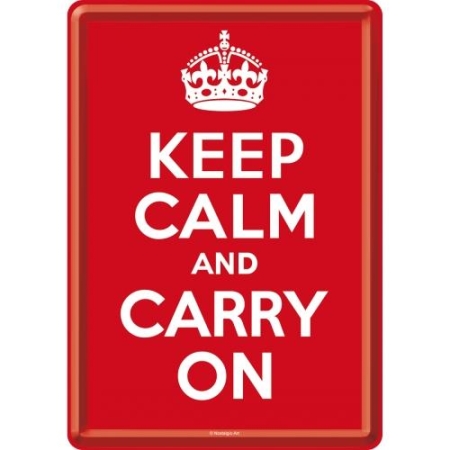 10212 Pocztówka 14x10 cm Keep Calm and C