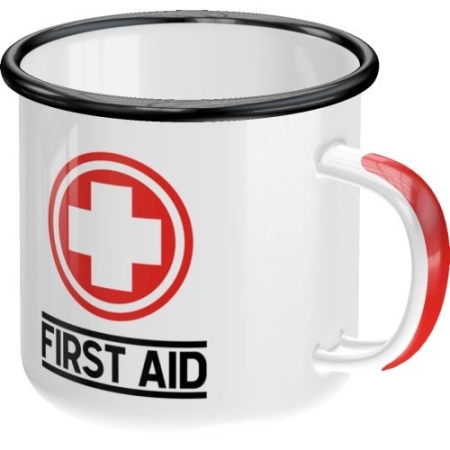 43207 Emaliowany Kubek First Aid - Class