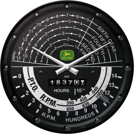 51086 Zegar Ścienny John Deere Tacho