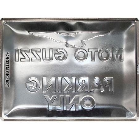 23261 Plakat 30x40 Moto Guzzi Parking On