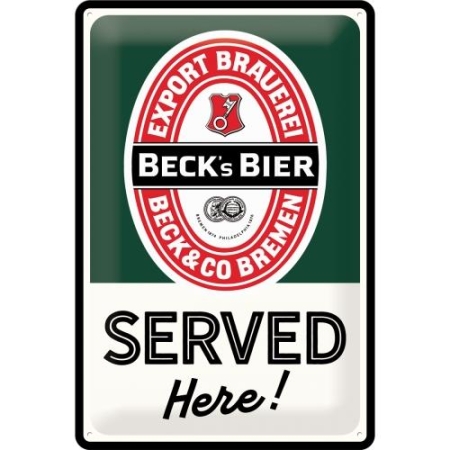 22297 Plakat 20x30 Becks-Served Here