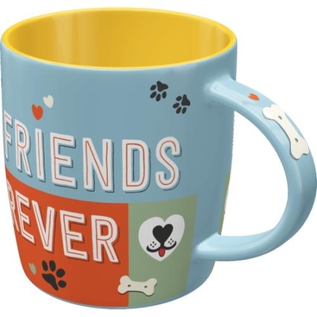 43049 Kubek PfotenSchild-Friends Forever