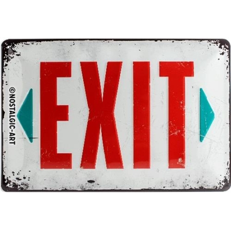 22218 Plakat 20 x 30cm Exit