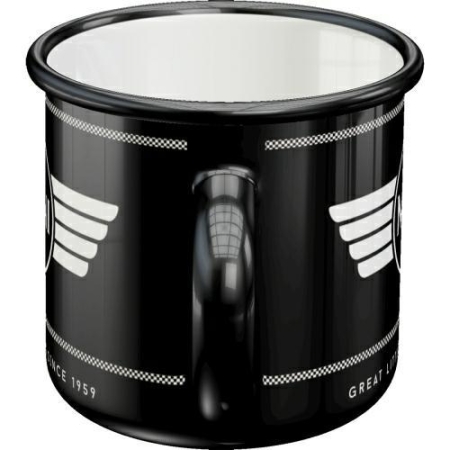 43217 Emaliowany Kubek Mini Logo Black
