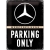 23262 Plakat 30x40 Mercedes Parking Only