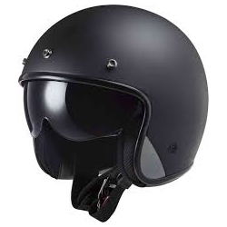 Kask otwarty retro LS2 BOB II Matt Black