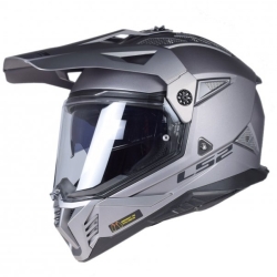 Kask motocyklowy Dual Sport LS2 MX702 Pioneer II Matt Titan