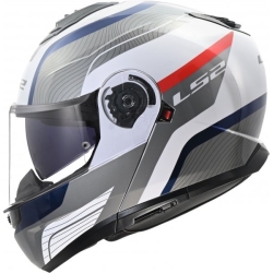 Kask szczękowy LS2 Strobe II Monza White Blue Red