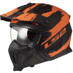 Kask z wypinaną szczęką LS2 Drifter Mud Black Orange