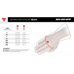 Rękawice motocyklowe SHIMA XRS-2 White