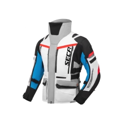 Kurtka motocyklowa turystyczna Seca Arrakis III Grey/Blue/Red