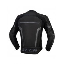 Skórzana kurtka motocyklowa Seca Hooligan Black