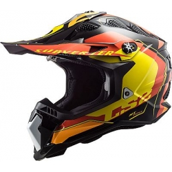 Kask firmy LS2 model Subverter Arched Yellow Red
