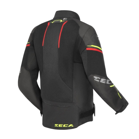 Kurtka motocyklowa Seca Airflow 3 Men Black Red Fluo