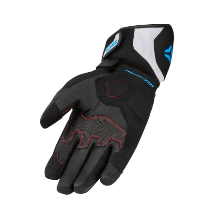 Rękawice motocyklowe Seca Turismo WP Grey Red Blue