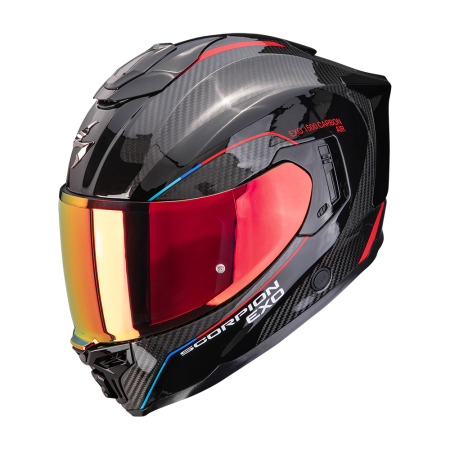 Kask integralny Scorpion EXO-1500 Air Carbon Mundi Black Red